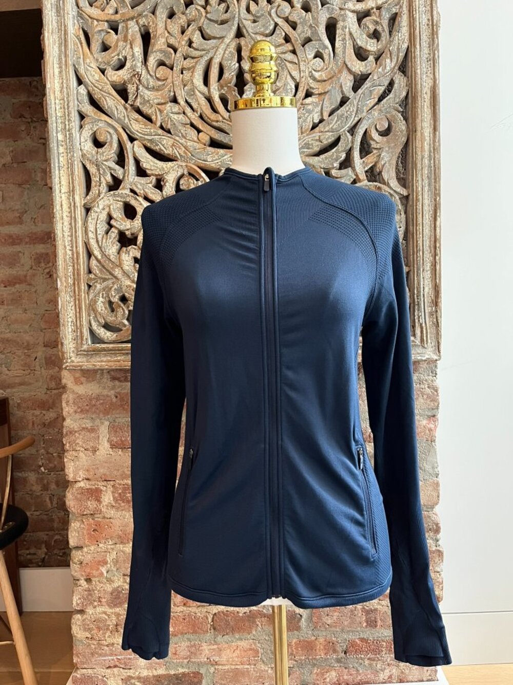 Lululemon Define Jacket Navy Blue Size 4 Full Zip Athletic Running Yoga